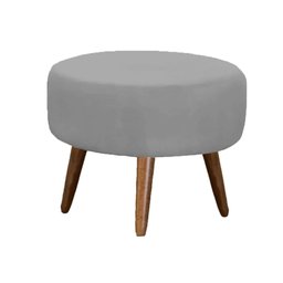 Kit Amamentação Poltrona + Puff + Almofada Suede Cinza - Majú Decor - 4