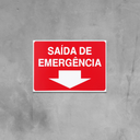 Ver imagem 3 de Combo 6 Placas De Sinalização Saída De Emergência 30x20 Acesso - X-723 F9e