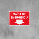 Ver imagem 3 de Combo 6 Placas De Sinalização Saída De Emergência 30x20 Acesso - X-723 F9e