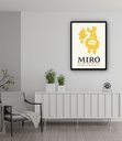 Ver imagem 2 de Quadro Decorativo Miró Maleri Litograph - 70x50cm:moldura Branca