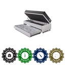 Ver imagem 6 de Bicama Box Baú Solteiro com Colchão Adapto Molas Ensacadas Ecoflex Courino Linho Branco 88x188