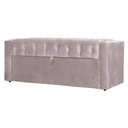 Ver imagem 3 de Calçadeira Báu Emma Veludo Luxo Cores - DS Estofados - Queen - Rosê