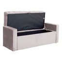 Ver imagem 4 de Calçadeira Báu Emma Veludo Luxo Cores - DS Estofados - Queen - Rosê