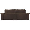 Ver imagem 6 de Sofá Retrátil e Reclinável 2,55m Molas Ensacadas Cama inBox Big Home com Bordado 3D Velusoft Caf