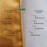 Capa para Almofada em Veludo Liso Retangular Mostarda - 3