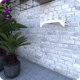 Suporte Enrolador De Mangueira De Jardim Tulipa Branco - 4