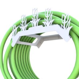 Suporte Enrolador De Mangueira De Jardim Tulipa Branco - 1