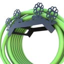 Ver imagem 1 de Suporte Enrolador De Mangueira De Jardim Flor Preto