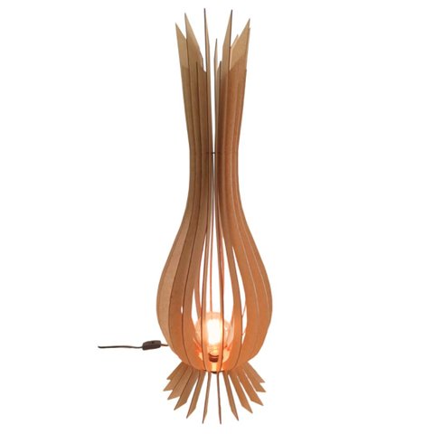 Luminária de Chão Santa Maria Mdf Luminária -:mdf Cru/75x23cm