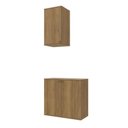 Ver imagem 4 de Conjunto para Banheiro com Aéreo Kappesberg Celeste 2 Peças Nogueria 80cm
