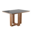 Ver imagem 3 de Mesa de Jantar Retangular Ligia com 4 Cadeiras Iza Mel/cinza/vd Grafite - Casa Giulia