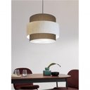 Ver imagem 4 de Lustre para Sala de Jantar Vivare Md-4396 Cúpula em Tecido 60cm Cáqui Linho Bege Cáqui 110v 220v
