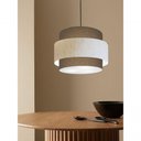 Ver imagem 2 de Lustre para Sala de Jantar Vivare Md-4396 Cúpula em Tecido 60cm Cáqui Linho Bege Cáqui 110v 220v