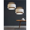 Ver imagem 5 de Lustre para Sala de Jantar Vivare Md-4396 Cúpula em Tecido 60cm Cáqui Linho Bege Cáqui 110v 220v