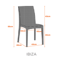 Ver imagem 2 de Conjunto 4 Cadeiras Praia Empilhaveis Ibiza Fratini
