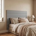 Ver imagem 3 de Cabeceira Cama Casal Lambri Painel MDF Modular 3M 145x90cm:Cinza