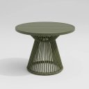Ver imagem 5 de Mesa Suíça Tampo Ripado Alumínio Verde 90cm