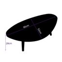 Ver imagem 6 de Mesa de Centro Orgânica Pés Palito em Madeira 90x52cm