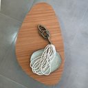 Ver imagem 3 de Mesa de Centro Orgânica Pés Palito em Madeira 90x52cm