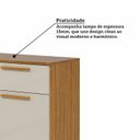 Ver imagem 6 de Cozinha Modulada Compacta 100% MDF 2 Peças 4 Portas 1 Gaveta Viena Espresso Móveis Bege/Canela/Off White