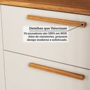 Ver mais imagens de Cozinha Modulada Compacta 100% MDF 2 Peças 4 Portas 1 Gaveta Viena Espresso Móveis Bege/Canela/Off White