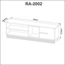 Ver imagem 4 de Rack para Tv até 65 Polegadas Ra2002 Natural/off White Tecnomobili