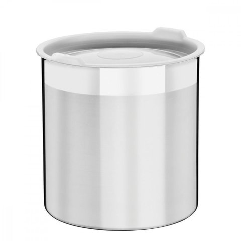 Pote Tramontina Cucina em Aço Inox para Mantimentos com Tampa Plastica 16 Cm 3,4 L