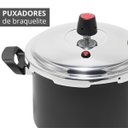 Ver imagem 6 de Panela de Pressão 4,5 Litros Antiaderente Fechamento Externo + Descanso Quadrado + Concha de Silicon