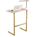 Ver imagem 2 de Mesinha para Notbook Max com Pés de Ferro Dourado e Pérola