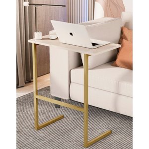 Mesinha para Notbook Max com Pés de Ferro Dourado e Pérola