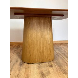 Mesa de Jantar Cone Retangular 200x100 cm Base Oval Freijó Tampo Freijó Personal Decor Design Mesa d - 5