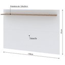 Ver imagem 6 de Painel Tv 50 com Prateleira Columbia Branco Montana
