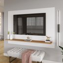 Ver imagem 5 de Painel Tv 50 com Prateleira Columbia Branco Montana