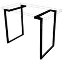 Ver imagem 1 de Kit 2 Pés de Mesa Ferro Estilo Industrial Desing arrojado Elegante mesas e escrivaninhas home office