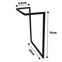 Ver imagem 5 de Kit 2 Pés de Mesa Ferro Estilo Industrial Desing arrojado Elegante mesas e escrivaninhas home office