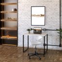 Ver imagem 2 de Kit 2 Pés de Mesa Ferro Estilo Industrial Desing arrojado Elegante mesas e escrivaninhas home office