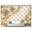 Ver imagem 1 de Papel De Parede Floral Flores Textura Sala 3D 3M² Xfl208