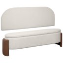 Ver imagem 2 de Kit Cabeceira e Calçadeira Império King Size para Cama Box 195cm Bouclê Facto - Sofa Store:bouclê Be