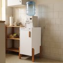 Ver imagem 4 de Armário Balcão Poseidon Multiuso com 1 Porta para Bebedouro Filtro Cafeteira - Branco