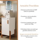 Ver imagem 3 de Armário Balcão Poseidon Multiuso com 1 Porta para Bebedouro Filtro Cafeteira - Branco