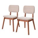 Ver imagem 1 de Cadeiras Madeira Maciça Linho/nature Class Fabrispuma