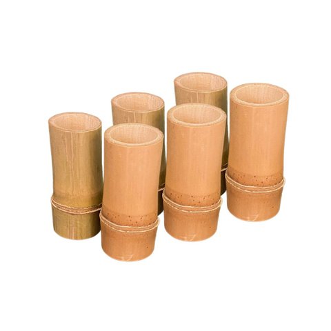 Copo Shots de Bambu 40ml: Kit com 6