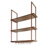 NICHO DE TETO PARA COZINHA 95 CM COBRE COM PRATELEIRA IMBUIA - 2