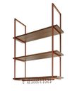 Ver imagem 2 de NICHO DE TETO PARA COZINHA 95 CM COBRE COM PRATELEIRA IMBUIA