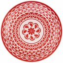 Ver imagem 1 de Prato Raso Floreal Renda Vermelha Cerâmica Oxford® 26cm