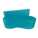 Ver imagem 4 de Namoradeira Sofá 2 Lugares Yara Orgânica Suede Azul Turquesa