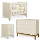 Ver imagem 2 de Quarto de Bebê Berço Evolution 4 em 1 - Cômoda 6 Gts Areia