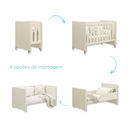 Ver imagem 3 de Quarto de Bebê Berço Evolution 4 em 1 - Cômoda 6 Gts Areia