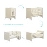 Quarto de Bebê Berço Evolution 4 em 1 - Cômoda 6 Gts Areia - 3