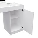 Ver imagem 7 de Escrivaninha Penteadeira Camarim de Canto com Espelho Star Branco Fosco Liso - Mabe Magazine